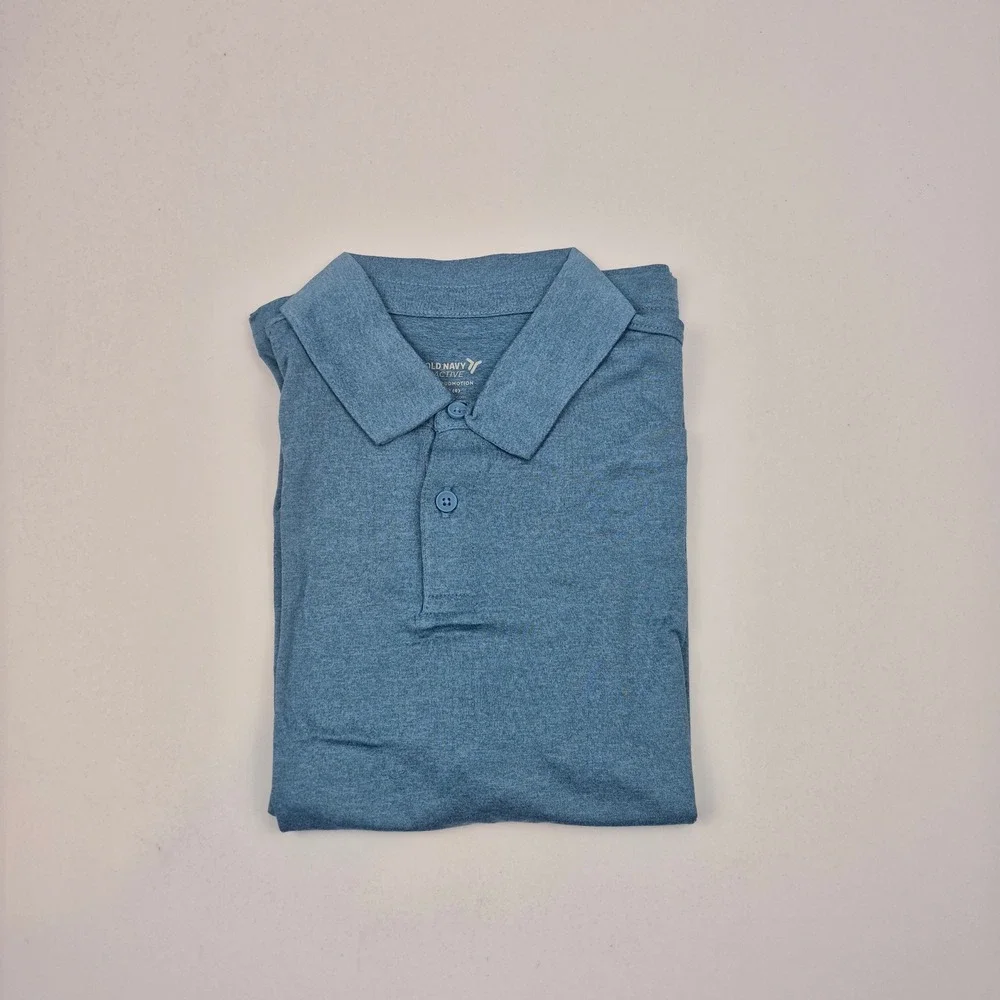Old Navy Active Polo Shirt CloudMotion Go-Dry Blue Youth Size M (8) Uniform‎ NWT